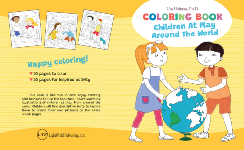Children at Play around the World - Coloring Book, by Dr. Ushana